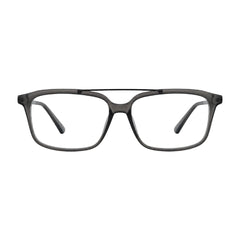 OS Brooklyn 81110 navigator rectangle prescription eyeglasses in grey, front view