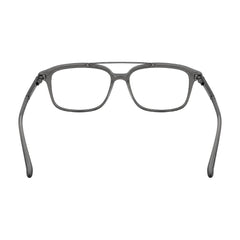 OS Brooklyn 81110 navigator rectangle prescription eyeglasses in grey, rear view