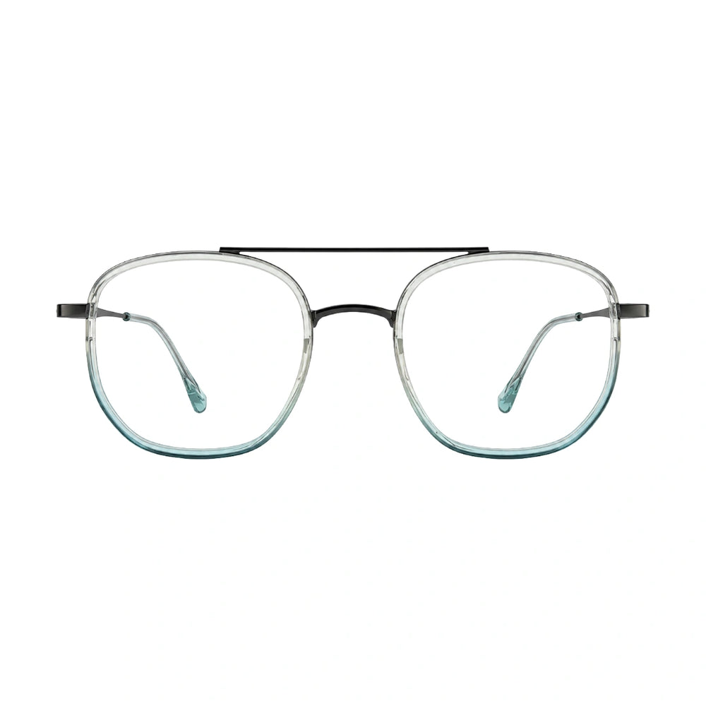 College Fashion 66102 | Double Bridge Square Prescription Eyeglasses