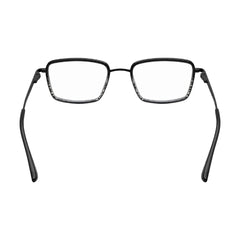 College Fashion 66105 rectangle prescription eyeglasses in gradient black, rear view
