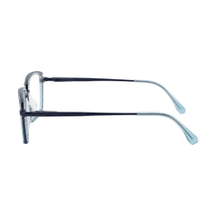 College Fashion 66105 rectangle prescription eyeglasses in grey and blue
