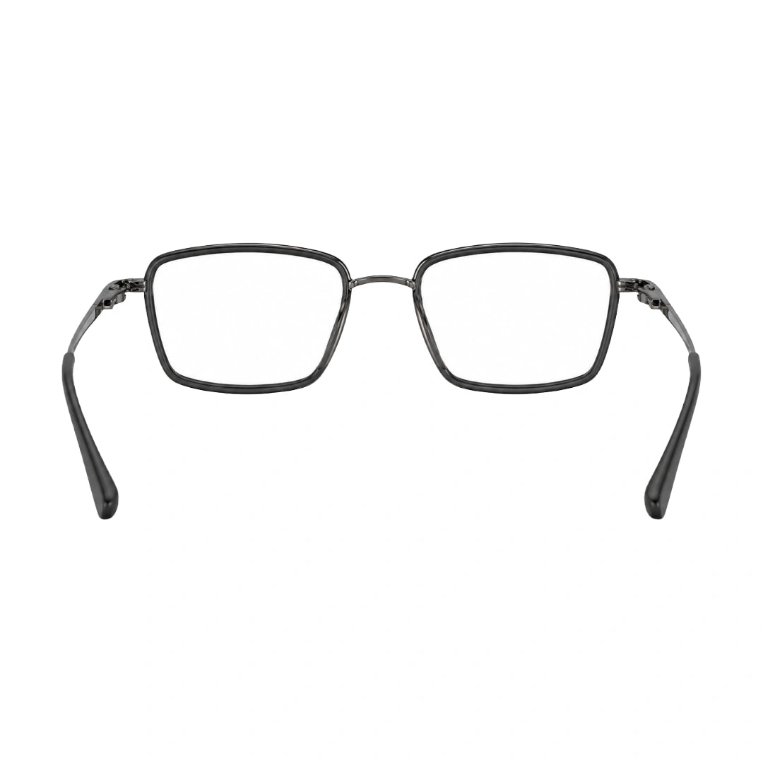 College Fashion 66105 rectangle prescription eyeglasses in grey, rear view