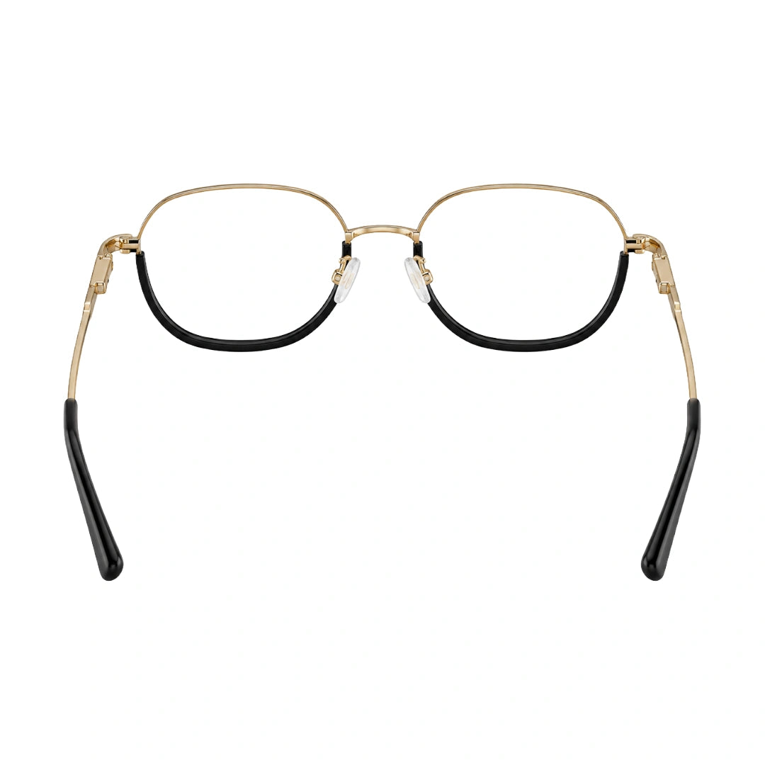 Geometric Metal Frame Eyeglasses for Men & Women | College Fashion 66108-13