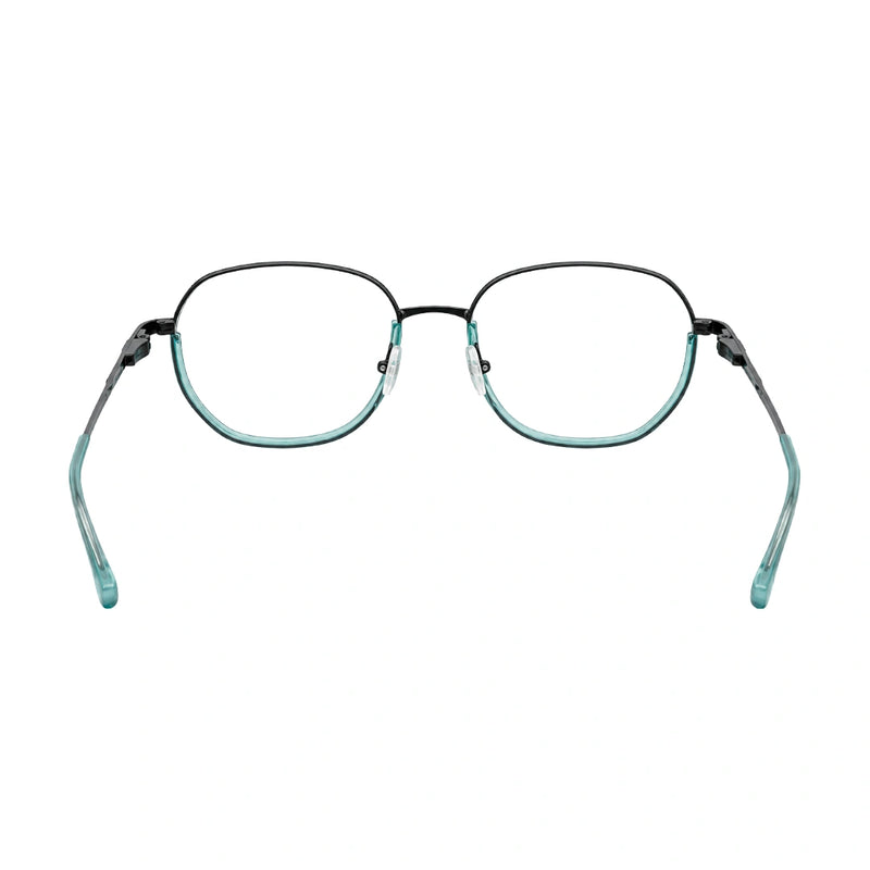 Geometric Metal Frame Eyeglasses for Men & Women | College Fashion 66108-zoom-