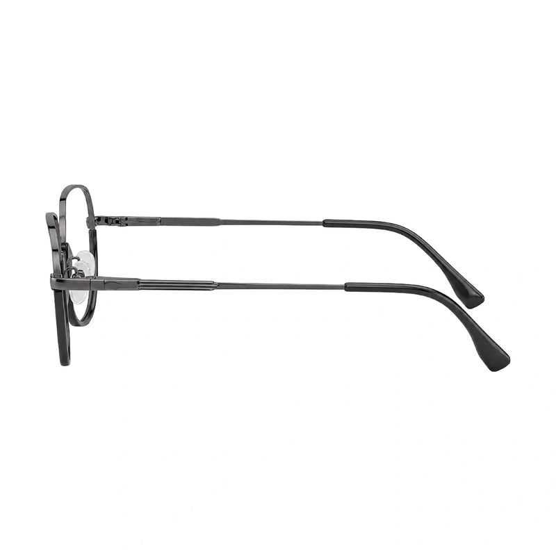 Geometric Metal Frame Eyeglasses for Men & Women | College Fashion 66108-zoom-