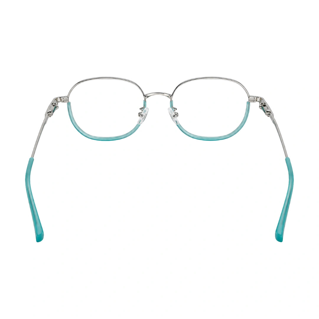 Geometric Metal Frame Eyeglasses for Men & Women | College Fashion 66108-67