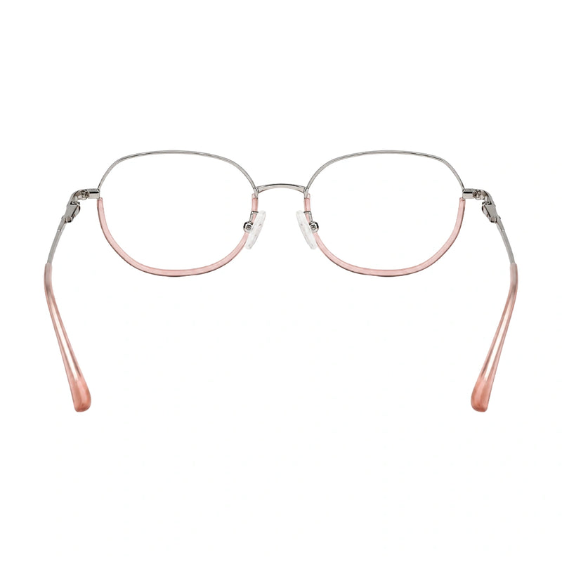 Geometric Metal Frame Eyeglasses for Men & Women | College Fashion 66108-zoom-