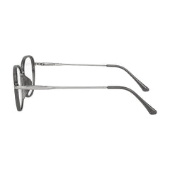 College Fashion 66109 modern square prescription eyeglasses in grey, side profile view