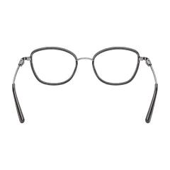 College Fashion 66109 modern square prescription eyeglasses in grey, rear view