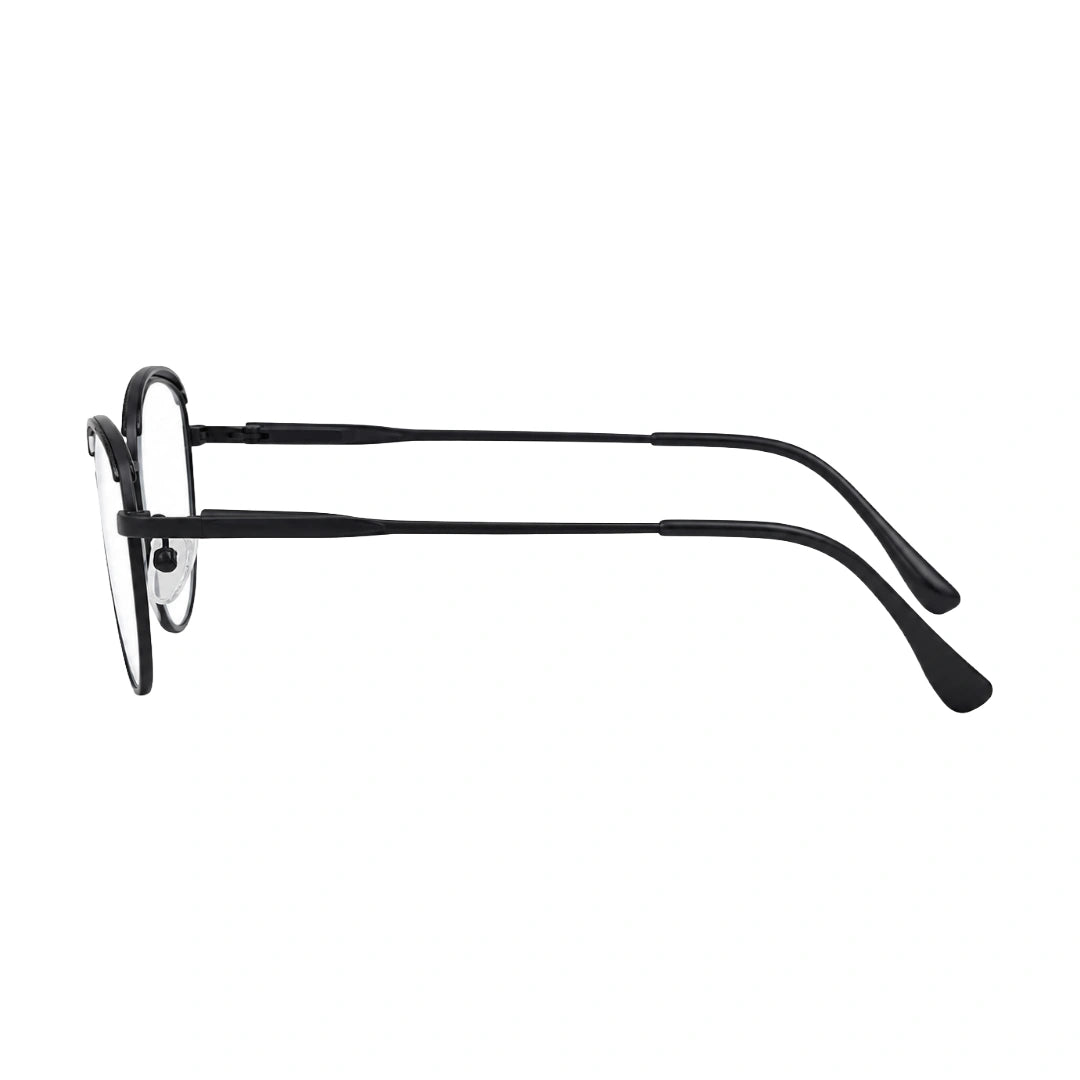 College Fashion 66110 sculpted brow cat-eye optical frame in gradient black, side profile view