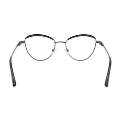 College Fashion 66110 sculpted brow cat-eye optical frame in grey, rear view