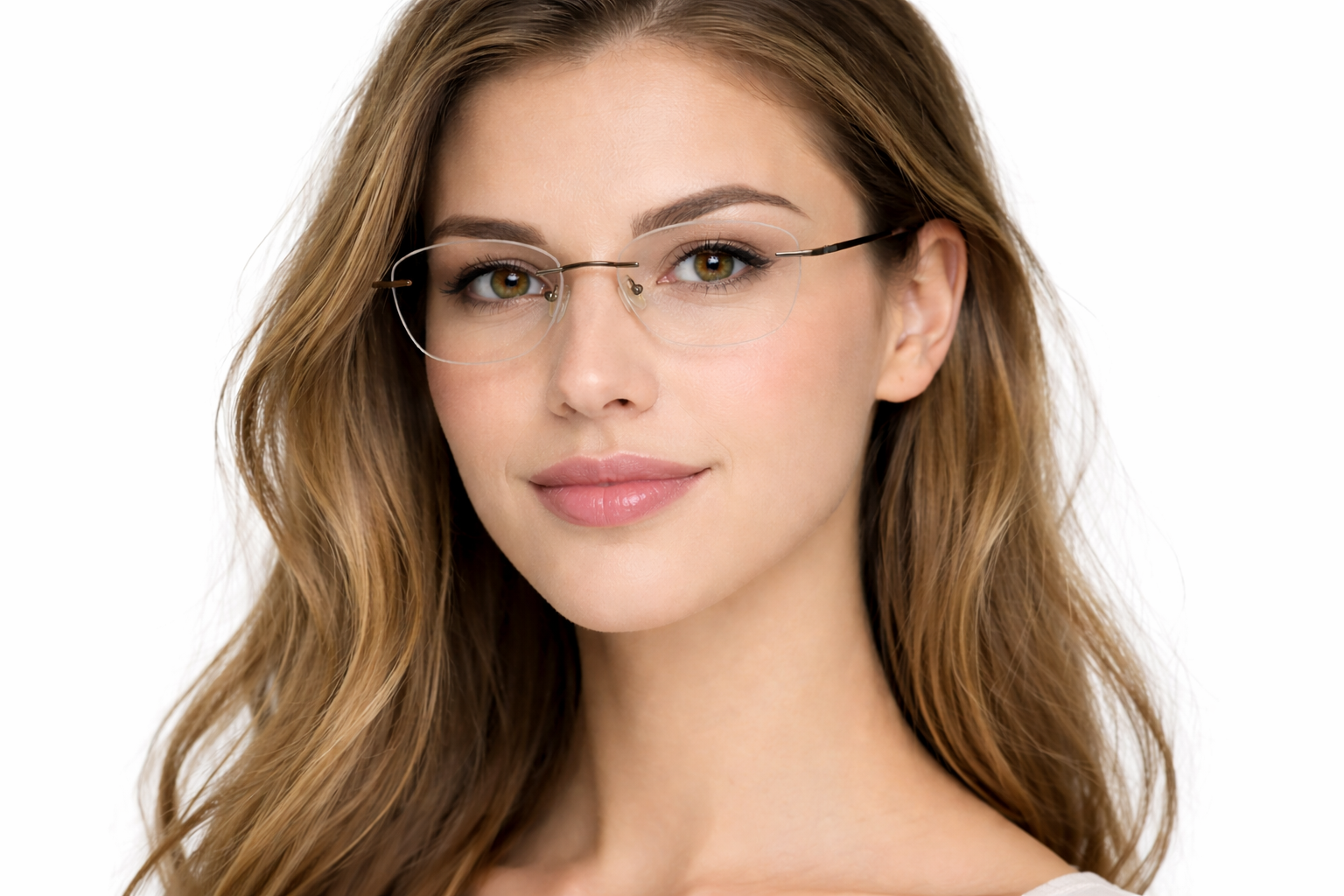 OS Fel High 3P 1002 Rimless Eyeglass Frame-6