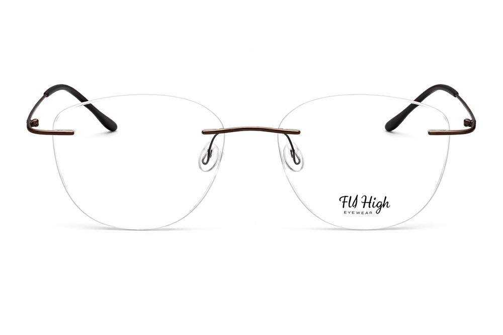 OS Fel High 3P 1002 Rimless Eyeglass Frame