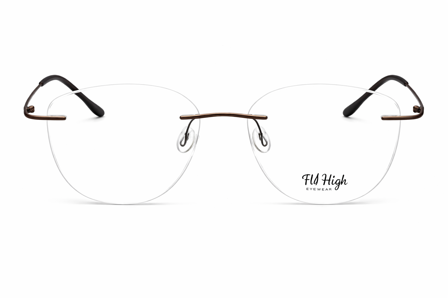 OS Fel High 3P 1002 Rimless Eyeglass Frame-zoom-1