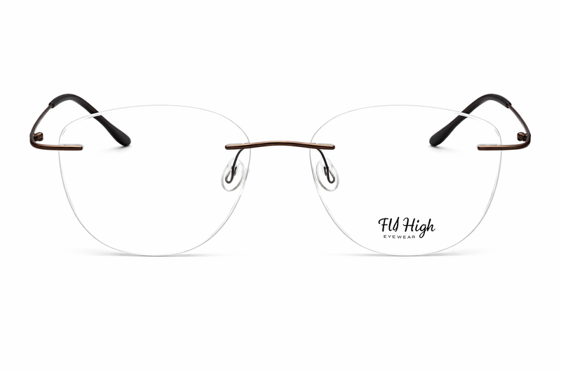 OS Fel High 3P 1002 Rimless Eyeglass Frame-zoom-