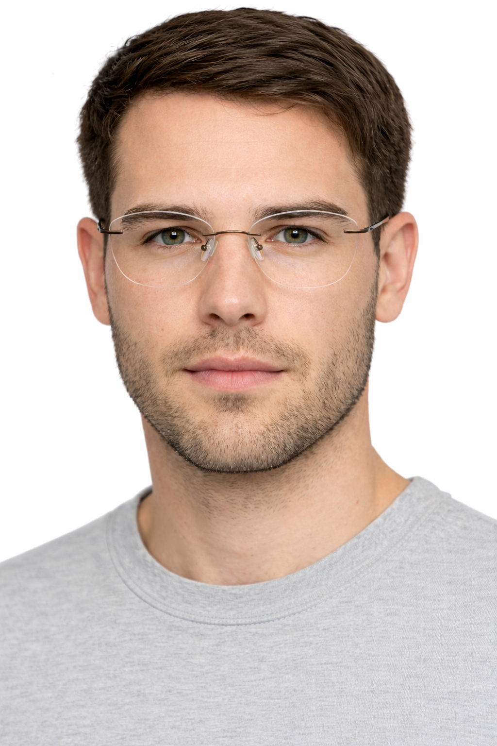 OS Fel High 3P 1002 Rimless Eyeglass Frame-7