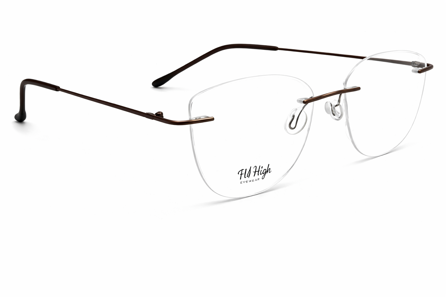 OS Fel High 3P 1002 Rimless Eyeglass Frame-zoom-3