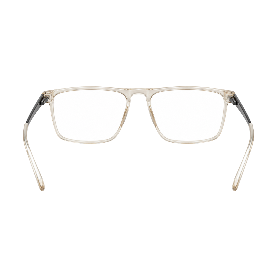 Classic Rectangle Eyeglasses - Lightweight Frame with Metal Temples-zoom-49