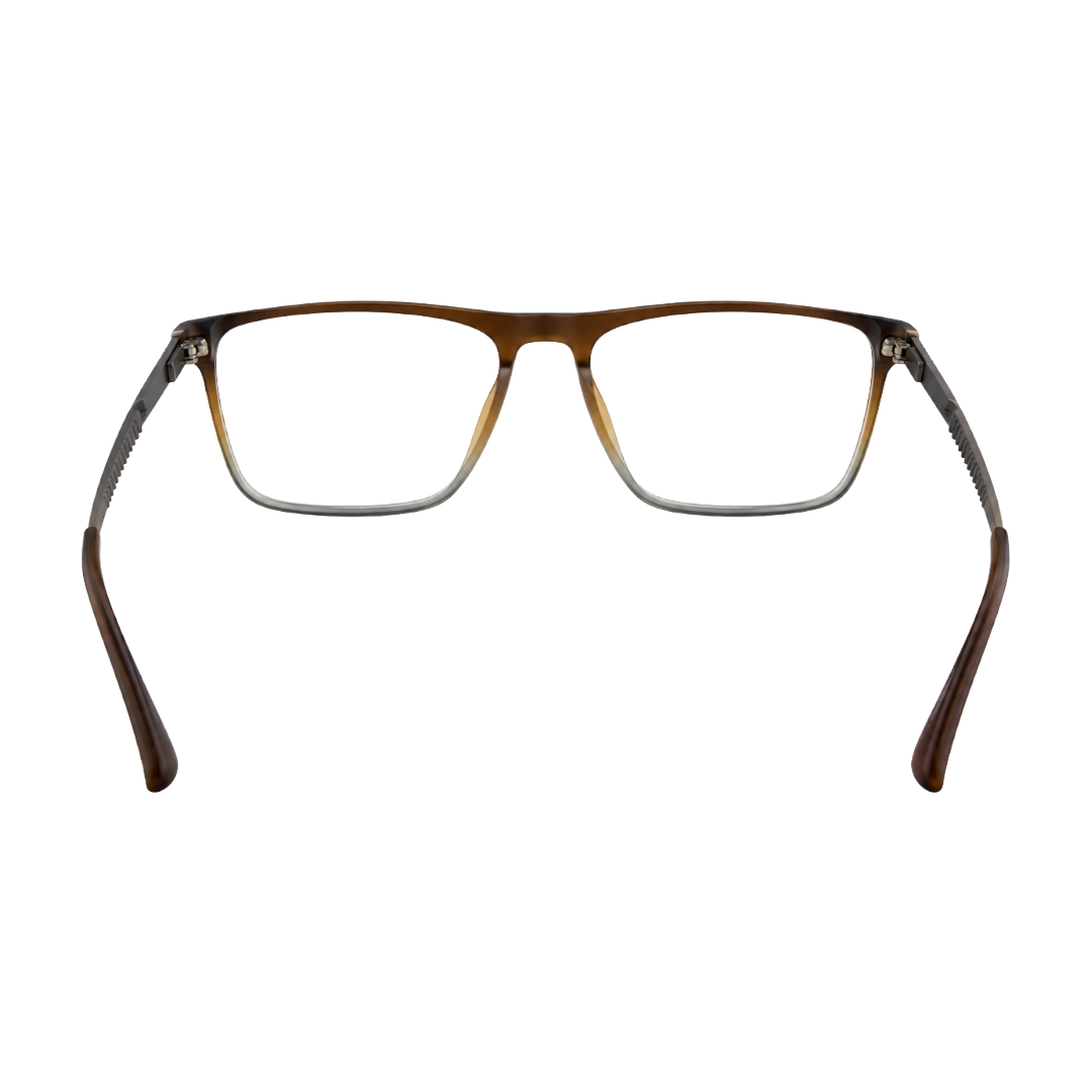 Classic Rectangle Eyeglasses - Lightweight Frame with Metal Temples-40