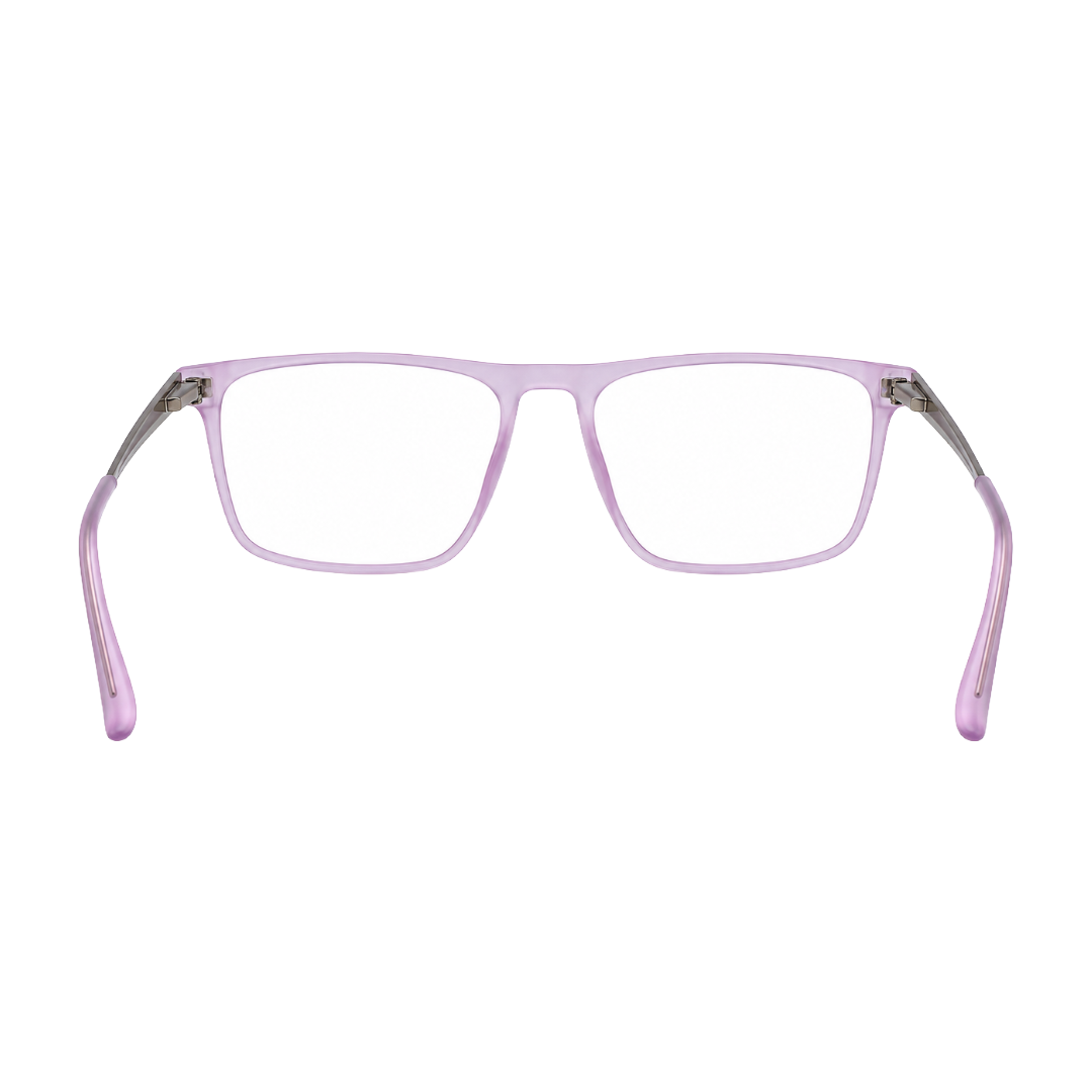 Classic Rectangle Eyeglasses - Lightweight Frame with Metal Temples-zoom-22