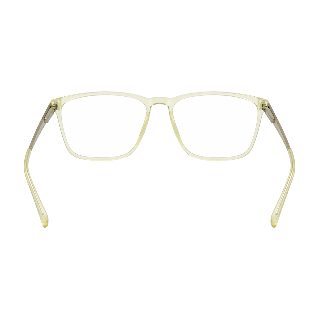 Classic Rectangle Eyeglasses - Lightweight Frame with Metal Temples-zoom-4