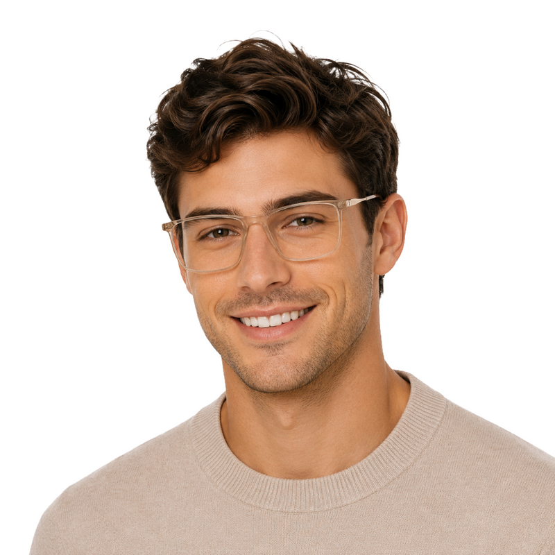 OS Fashion Jet 621022 | Slim Rectangle Acetate Eyeglasses-zoom-