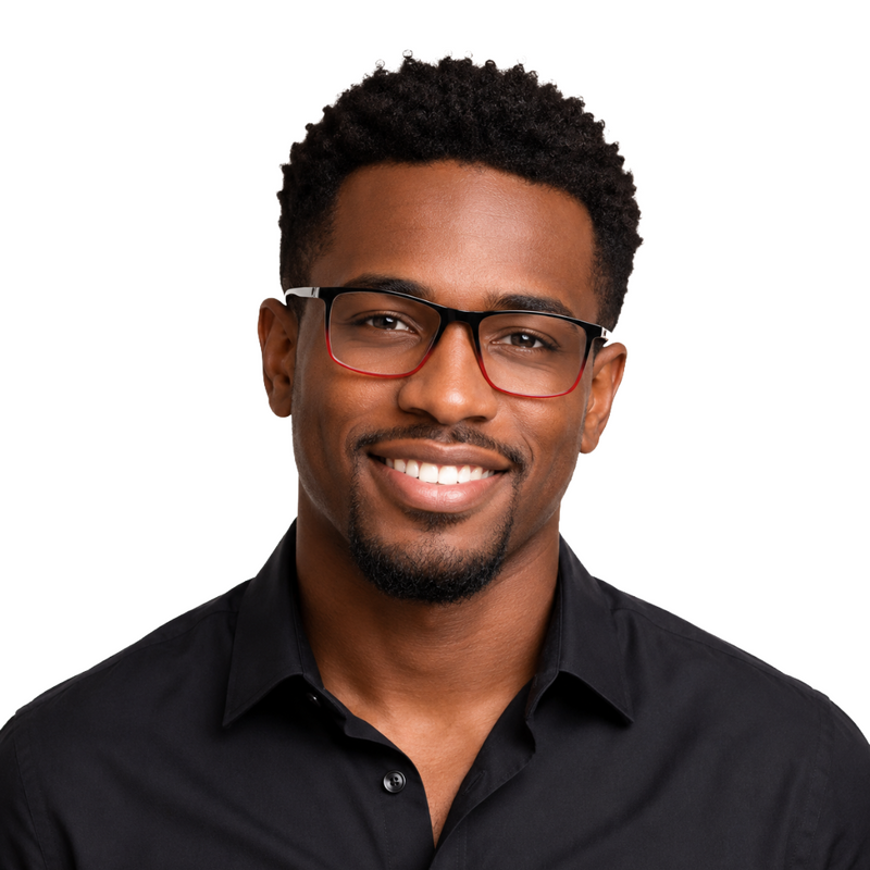 OS Fashion Jet 621022 | Slim Rectangle Acetate Eyeglasses-zoom-