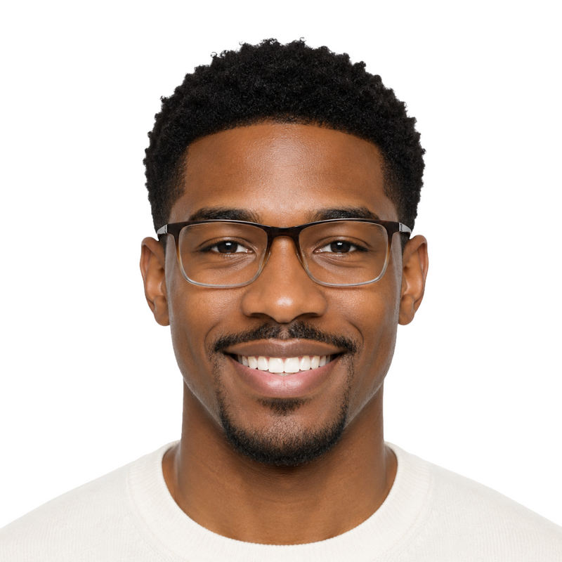 OS Fashion Jet 621022 | Slim Rectangle Acetate Eyeglasses-zoom-