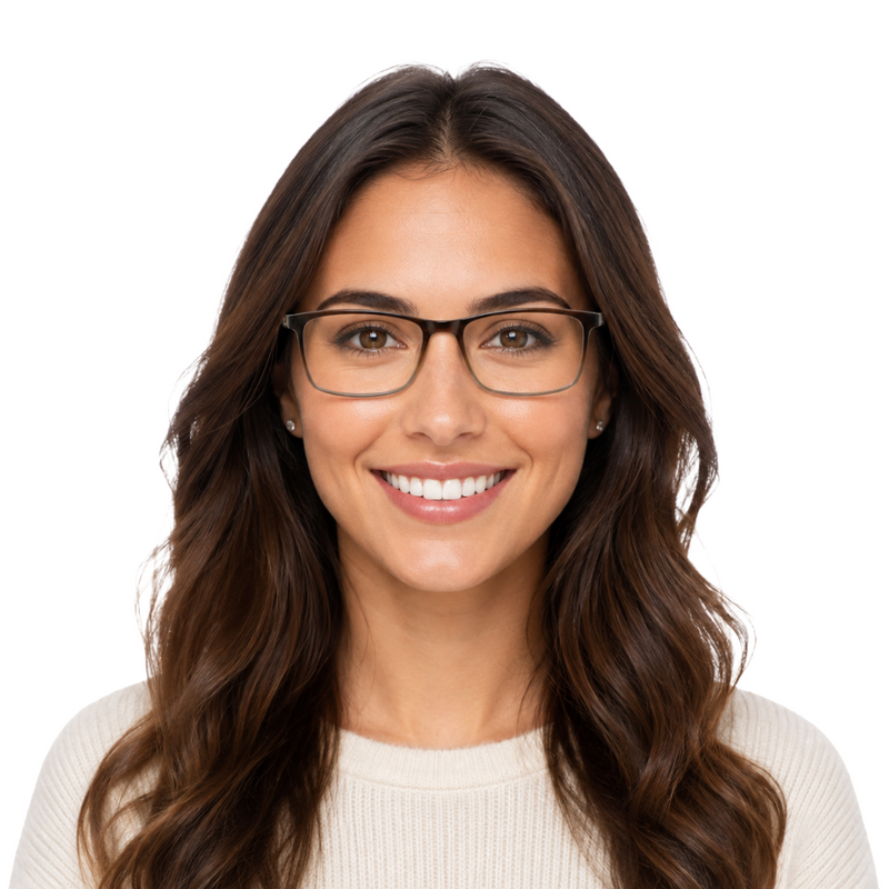 OS Fashion Jet 621022 | Slim Rectangle Acetate Eyeglasses-zoom-