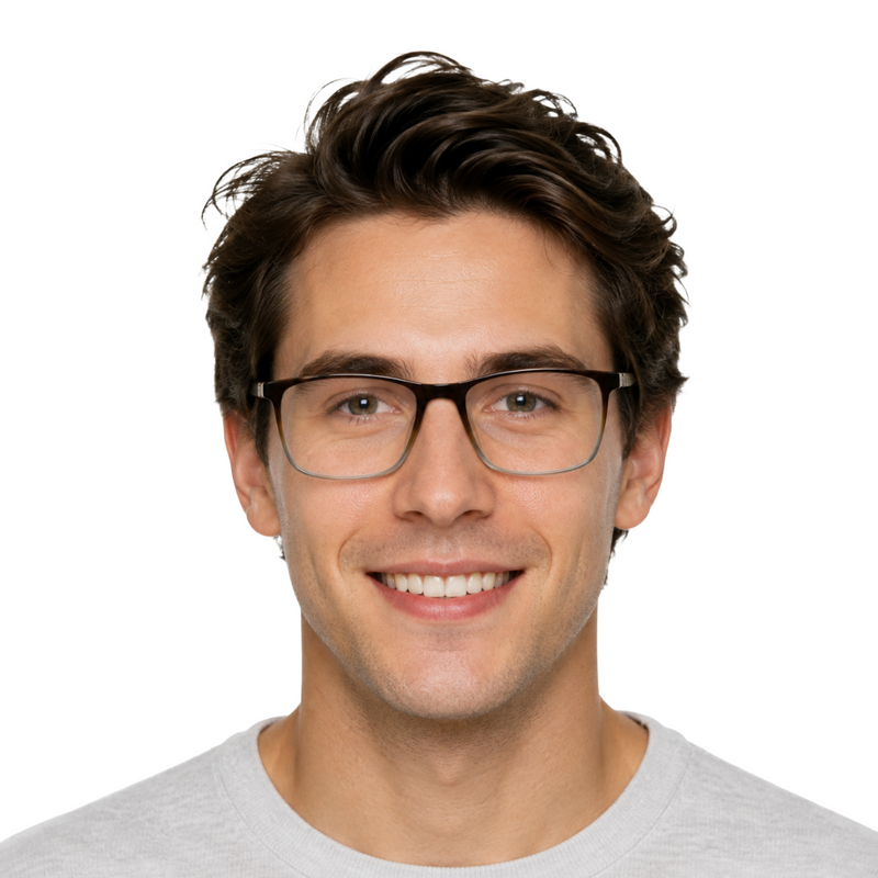 OS Fashion Jet 621022 | Slim Rectangle Acetate Eyeglasses-zoom-