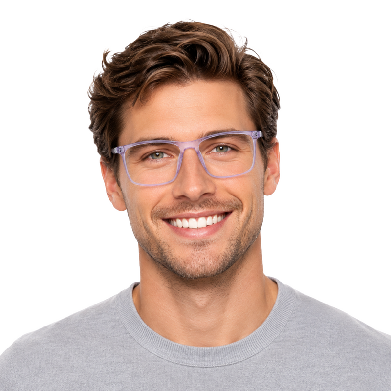 OS Fashion Jet 621022 | Slim Rectangle Acetate Eyeglasses-zoom-