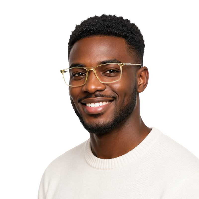 OS Fashion Jet 621022 | Slim Rectangle Acetate Eyeglasses-zoom-