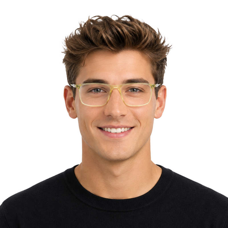 OS Fashion Jet 621022 | Slim Rectangle Acetate Eyeglasses-zoom-
