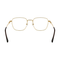 OS Fashion Style 22004 modern luxe square prescription eyeglasses in gold, rear view