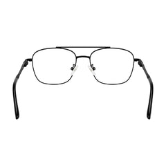 OS Fashion Style 22008 modern double bridge optical frame in black, rear view
