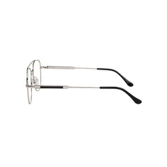 OS Fashion Style 22010 lightweight metal prescription eyeglasses in black and silver, side profile view