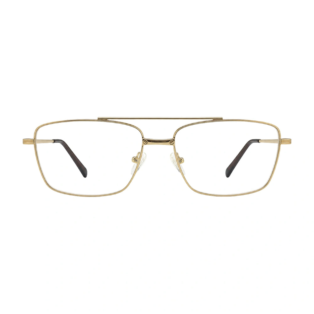 OS Fashion Style 22014 | Rectangular Double Bridge Metal Prescription Eyeglasses