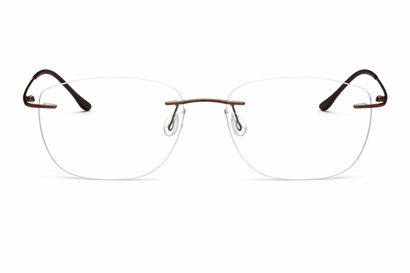 OS Fel High 3P 1001 Rimless Eyeglass Frame-zoom-