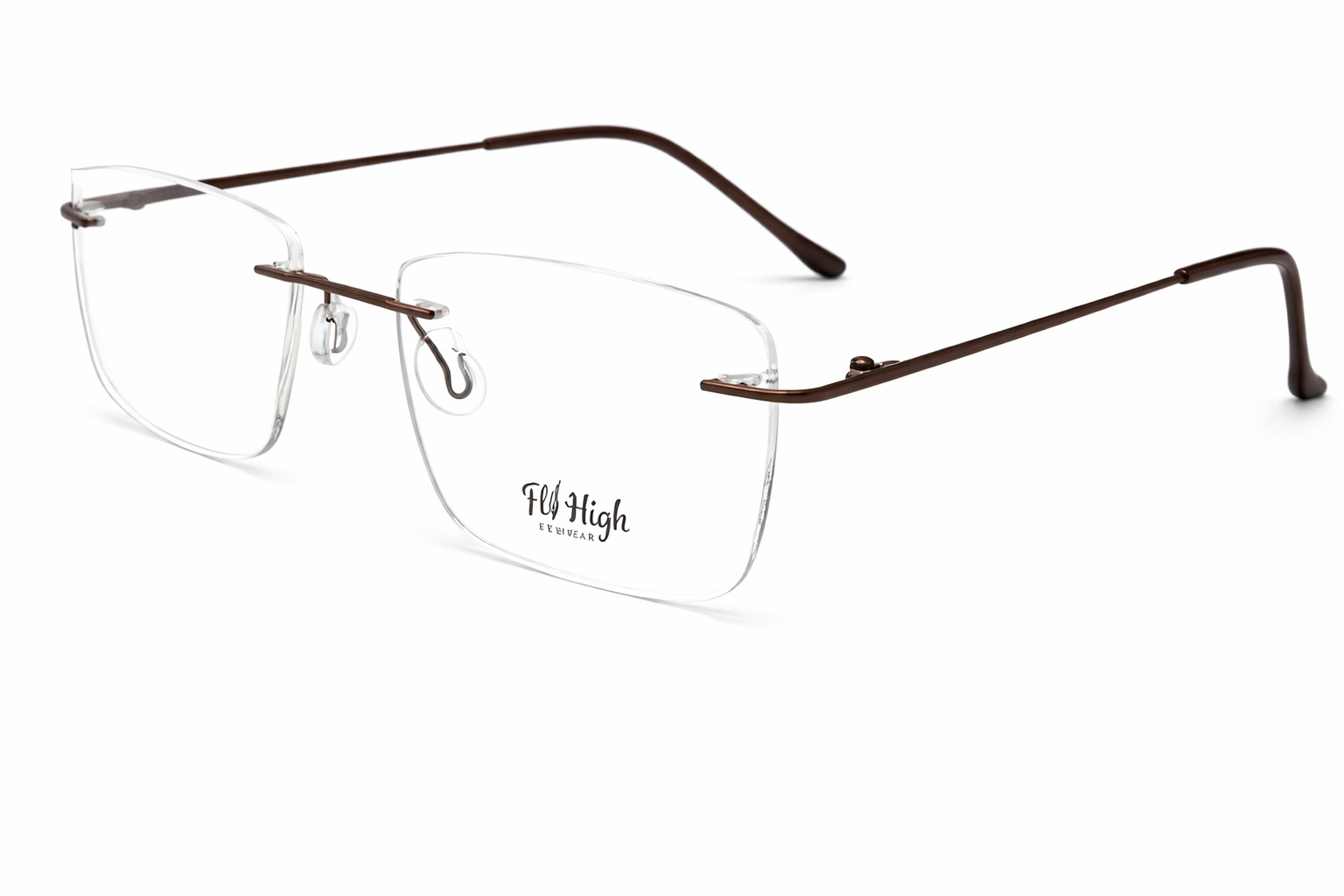 OS Fel High 3P 1001 Rimless Eyeglass Frame-zoom-3