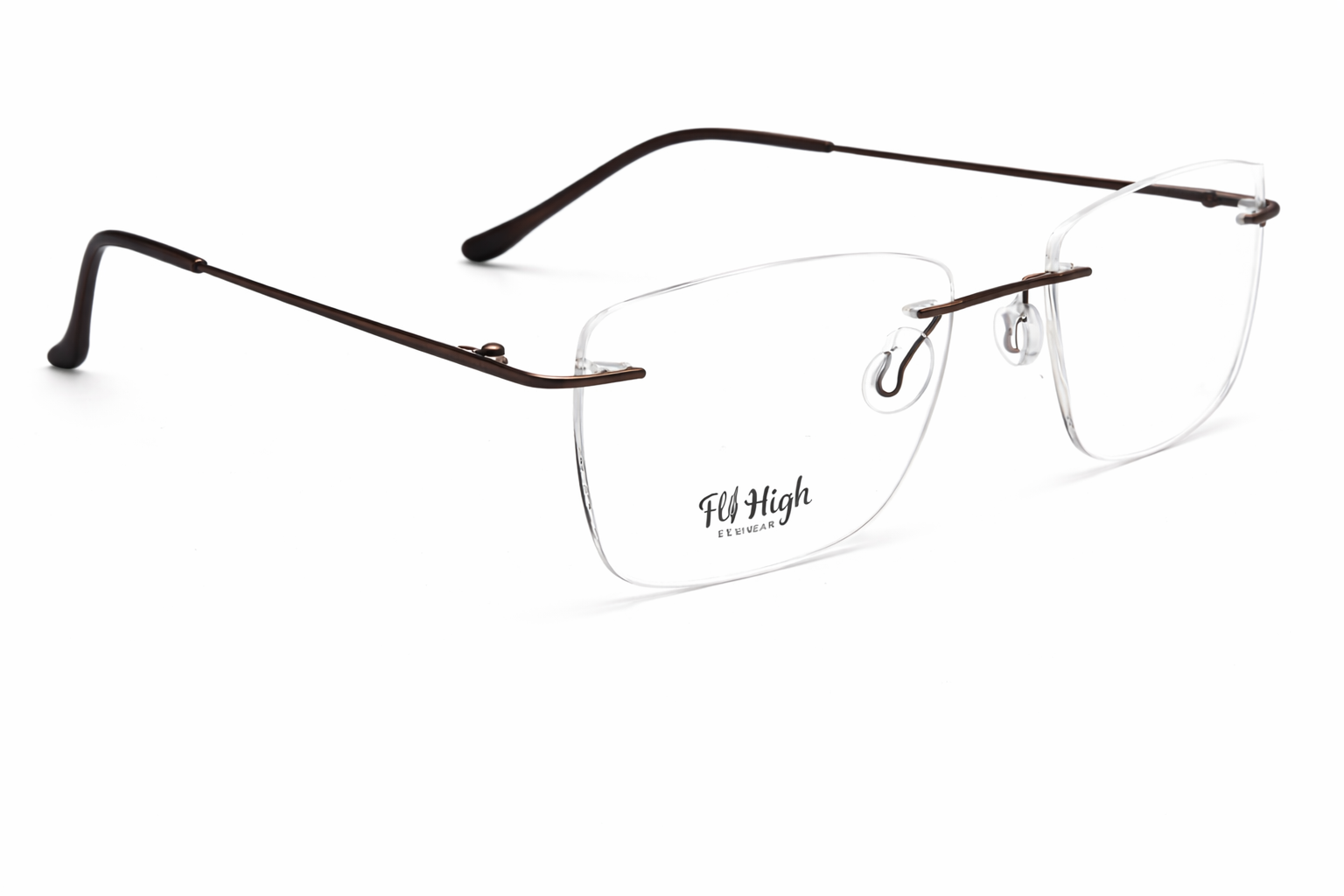 OS Fel High 3P 1001 Rimless Eyeglass Frame-zoom-2