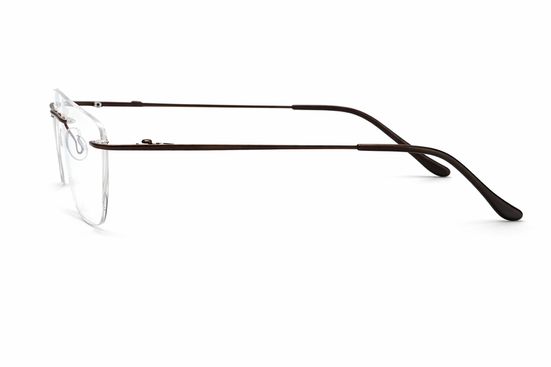 OS Fel High 3P 1001 Rimless Eyeglass Frame-zoom-