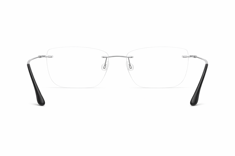 OS Fel High 3P 1007 Rimless Eyeglass Frame-zoom-