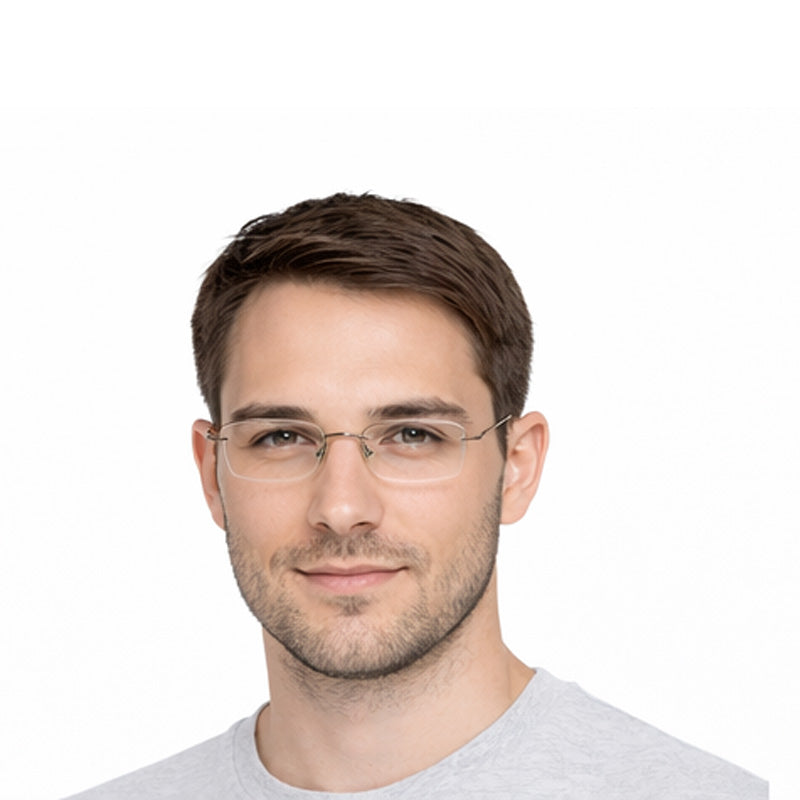 OS Fel High 3P 1009 Rimless Eyeglass Frame-zoom-6