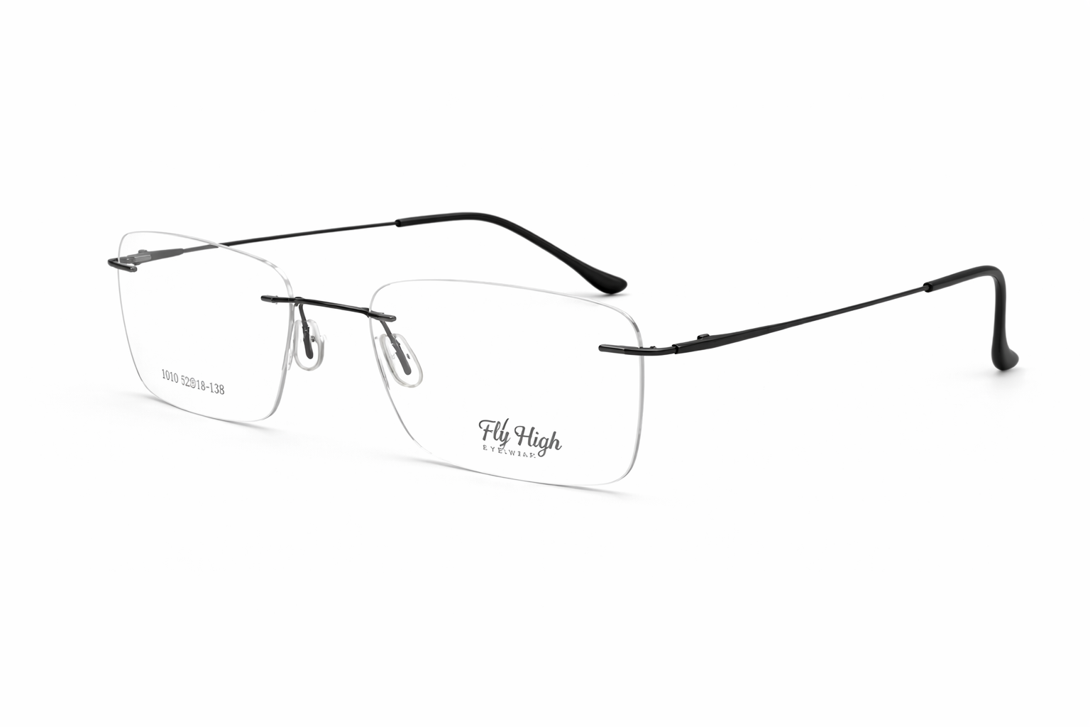 OS Fel High 3P Rimless Rectangle Eyeglass Frame-zoom-3