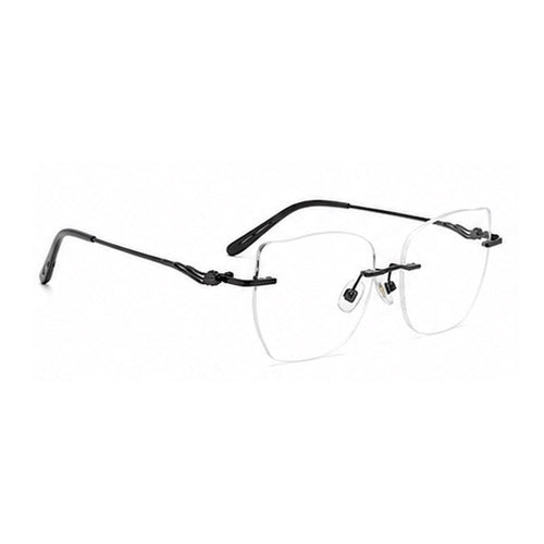 OS Fel High 3P Rimless Butterfly Eyeglass Frame