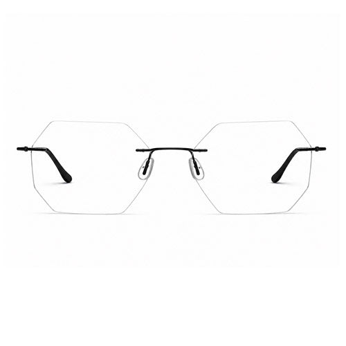 OS Fel High 3P Rimless Geometric Eyeglass Frame