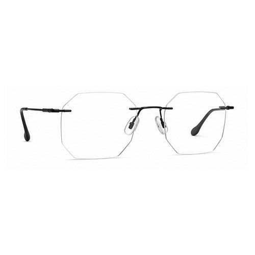 OS Fel High 3P Rimless Octagon Eyeglass Frame