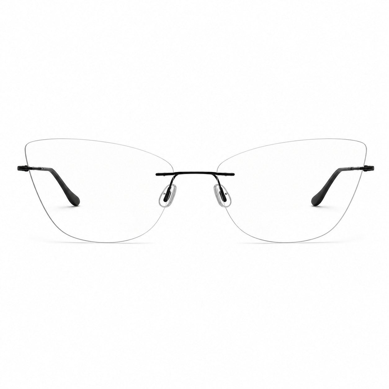 OS Fel High 3P Rimless Cat Eye Eyeglass Frame