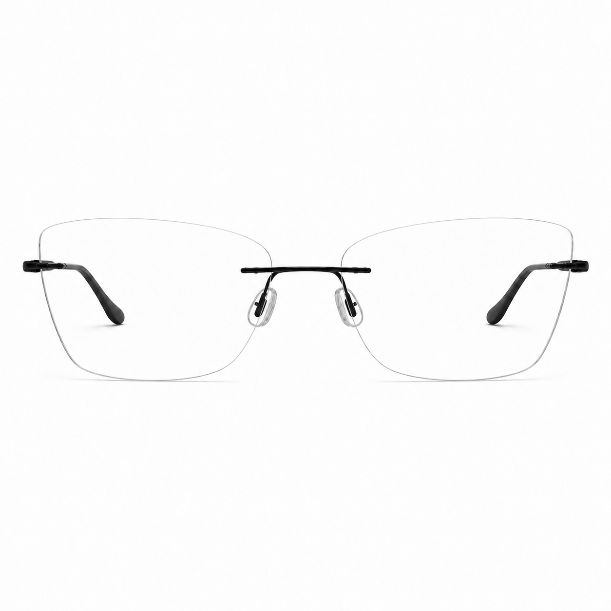 OS Fel High 3P Rimless Wayfarer Eyeglass Frame