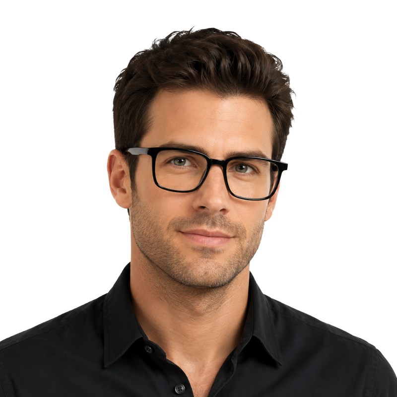 OS Gladiator 28005 – Wide Bridge Rectangular Prescription Eyeglasses-zoom-